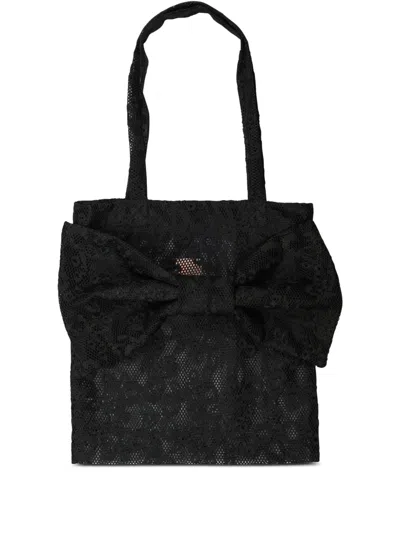 Wauw Capow By Bangbang Big Bow Bag In Black