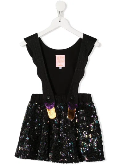 Wauw Capow By Bangbang Kids' Bird Girl A-line Dress In Black