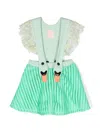 Wauw Capow By Bangbang Bird Girl Overall Skirt In Green