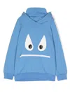 Wauw Capow By Bangbang Dean Graphic-appliqué Hoodie In Blue