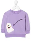 Wauw Capow By Bangbang Booooohing Graphic-print Sweatshirt In Purple
