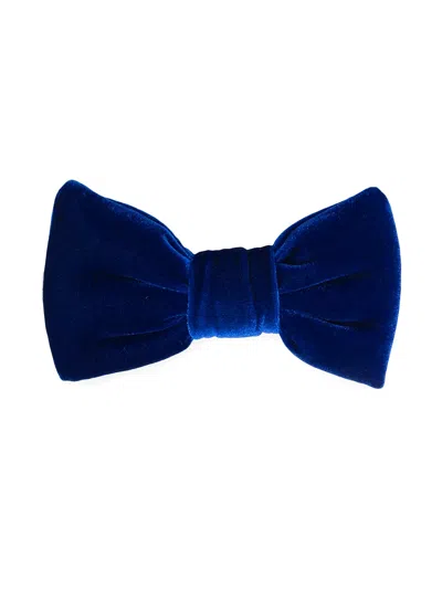Wauw Capow By Bangbang Kids' Bow Fantastic Velvet Hair Band In Blue