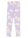 Wauw Capow By Bangbang Camille Egg-motif Leggings In Purple