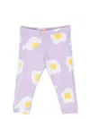 Wauw Capow By Bangbang Camille Egg-motif Leggings In Purple