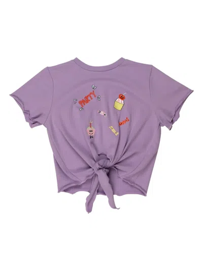 Wauw Capow By Bangbang Kids' Chloe Party T-shirt In Purple