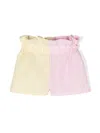 Wauw Capow By Bangbang Cinnamon Seersucker Shorts In Pink