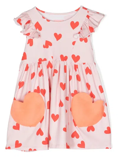 Wauw Capow By Bangbang Kids' Clementine Lovely Flared Dress In Pink