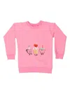 Wauw Capow By Bangbang Dancing Dessert Sweatshirt In Pink