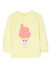 Wauw Capow By Bangbang Evan Ice Cream-patch Sweatshirt In Yellow