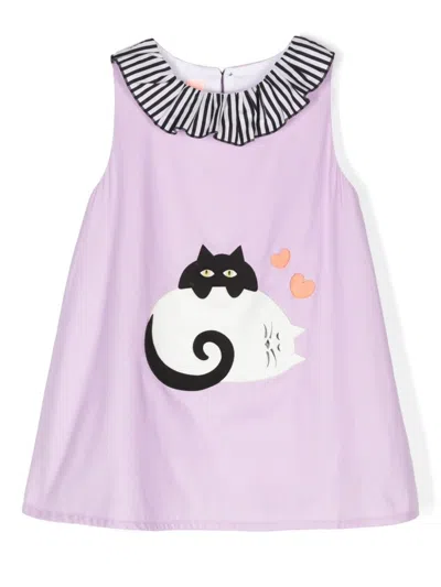 Wauw Capow By Bangbang Kids' Friends Forever A-line Dress In Purple