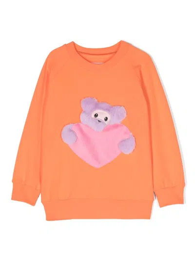 Wauw Capow By Bangbang Kids' Gigi Stretch Organic-cotton Sweatshirt In Orange
