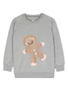 Wauw Capow By Bangbang Gingerbread Mélange Sweatshirt In Grey