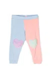 Wauw Capow By Bangbang Heart-detail Colour-block Leggings In Blue