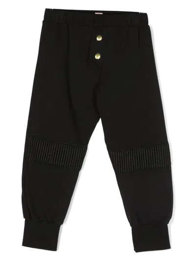 Wauw Capow By Bangbang Kids' Hero Pants Night Stretch-cotton Trousers In Black