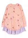 Wauw Capow By Bangbang Jasmine Roller Graphic-print Dress In Orange