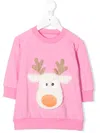 Wauw Capow By Bangbang Jingle Sweatshirt Dress In Pink