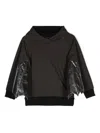 Wauw Capow By Bangbang Leonardo Wing-panel Hoodie In Grey