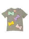 Wauw Capow By Bangbang Manola Bow T-shirt In Black