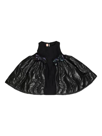 Wauw Capow By Bangbang Kids' Margrethe Dress In Black