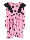 Wauw Capow By Bangbang Maya Heart-print Dress In Pink
