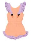 Wauw Capow By Bangbang Mexico Powder Playsuit In Orange