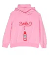 Wauw Capow By Bangbang Motif-embroidered Hoodie In Pink