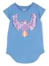 Wauw Capow By Bangbang Nova Birdsong T-shirt Dress In Blue