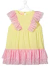 Wauw Capow By Bangbang Oline Polka Dot Print Dress In Yellow