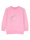 Wauw Capow By Bangbang Peace Out Stretch Organic-cotton Sweatshirt In Pink