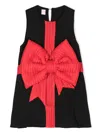 Wauw Capow By Bangbang Perfect Bow-detail Dress In Black