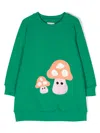 Wauw Capow By Bangbang Portebella Organic Cotton Dress In Green