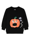 Wauw Capow By Bangbang Pumpkin Party Raglan Sweatshirt In Black