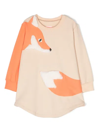 Wauw Capow By Bangbang Kids' Raddix Organic Cotton Dress In Neutrals