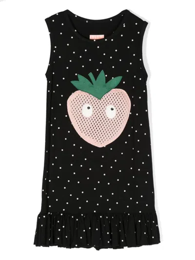 Wauw Capow By Bangbang Kids' Roberta Berry Sleeveless Dress In Black