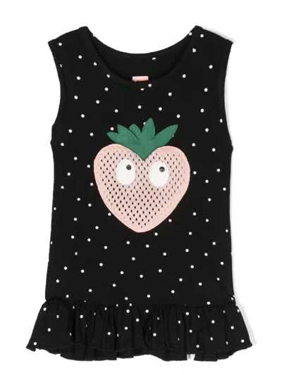 Wauw Capow By Bangbang Babies' Roberta Berry Sleeveless Dress In Black