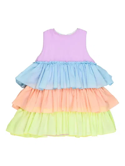 Wauw Capow By Bangbang Kids' Rosalee Rainbow Dress In Multi