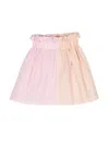 Wauw Capow By Bangbang Rosemary Ruffled-detail Cotton Skirt In Pink