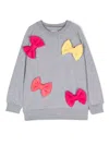 Wauw Capow By Bangbang Roxy Bow-appliqué Sweatshirt In Grey