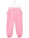 Wauw Capow By Bangbang Ruffle-trim Track Pants In Pink