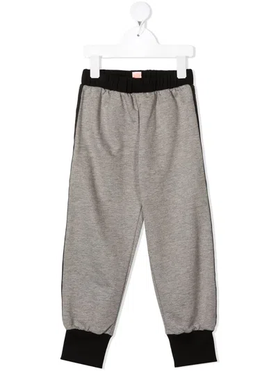Wauw Capow By Bangbang Kids' Side-zip Detail Trousers In Grey