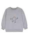 Wauw Capow By Bangbang Skater Mélange Sweatshirt In Grey