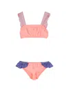 Wauw Capow By Bangbang Vega Colour-block Bikini In Orange