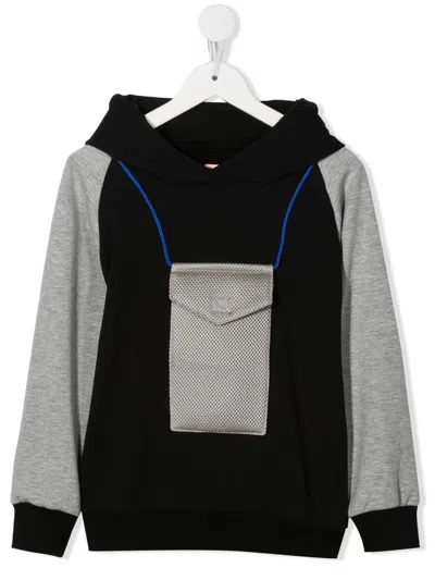 Wauw Capow By Bangbang Kids' Wauw Tourist Hoodie In Black