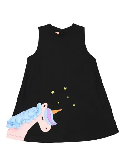 Wauw Capow By Bangbang Kids' Wendy Dress In Black