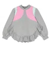 Wauw Capow By Bangbang Willa Colour-block Sweatshirt In Grau