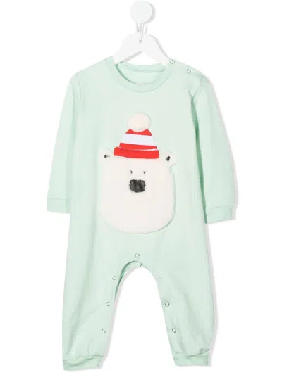 Wauw Capow By Bangbang Babies' Winter Mate Romper In Green