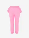 WAUW CAPOW GIRLS COTTON FRILLY TRIM JOGGERS 6 - 7 YRS PINK