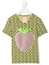 Wauw Capow Johanna Polka-dot Print T-shirt In Yellow