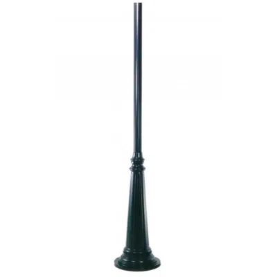 Wave Lighting 10' Black Light Surface Mount 2-piece Snap Together Post