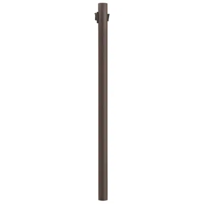 Wave Lighting 10' Bronze Direct Burial Post Dusk-to-dawn Sensor, Outlet
